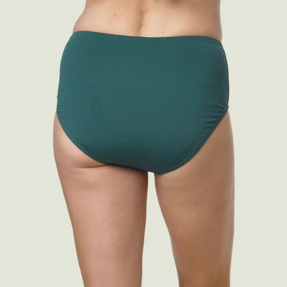 NWT Jantzen 23171H Solids Comfort Core Swim Bottom (Dashing Green) size 14 - Picture 2 of 4